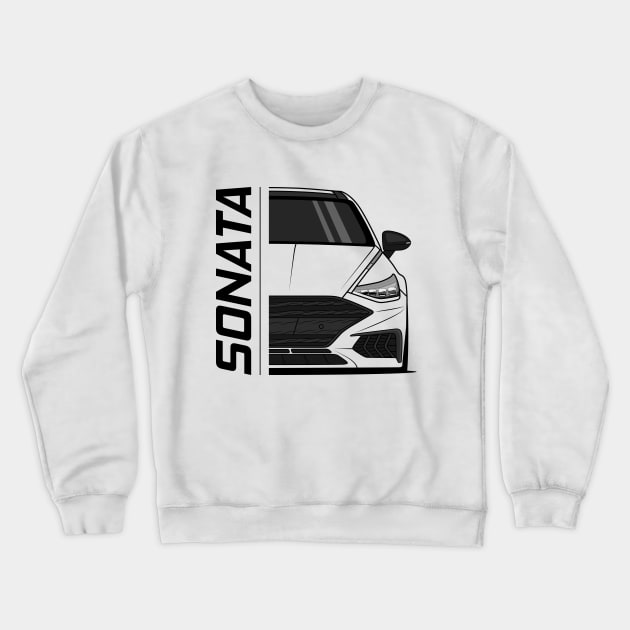 Front Sonata Sedan 8 Gen Crewneck Sweatshirt by GoldenTuners